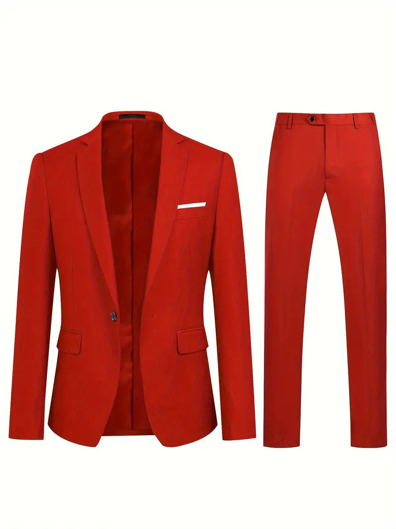 Herren klassischer Polyesteranzug Set 7