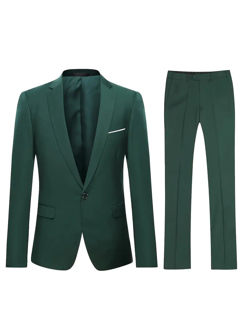 Herren klassischer Polyesteranzug Set 8