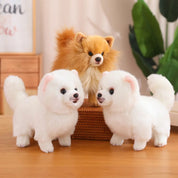 Hochwertiger Plüsch-Pomeranian – Weiche, realistische Hunde-Plüschtiere für Kinder, 30 cm groß 3