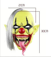 Horror Grünes Gesicht Clown Halloween Weihnachten Latex Maske Kopfbedeckung 2