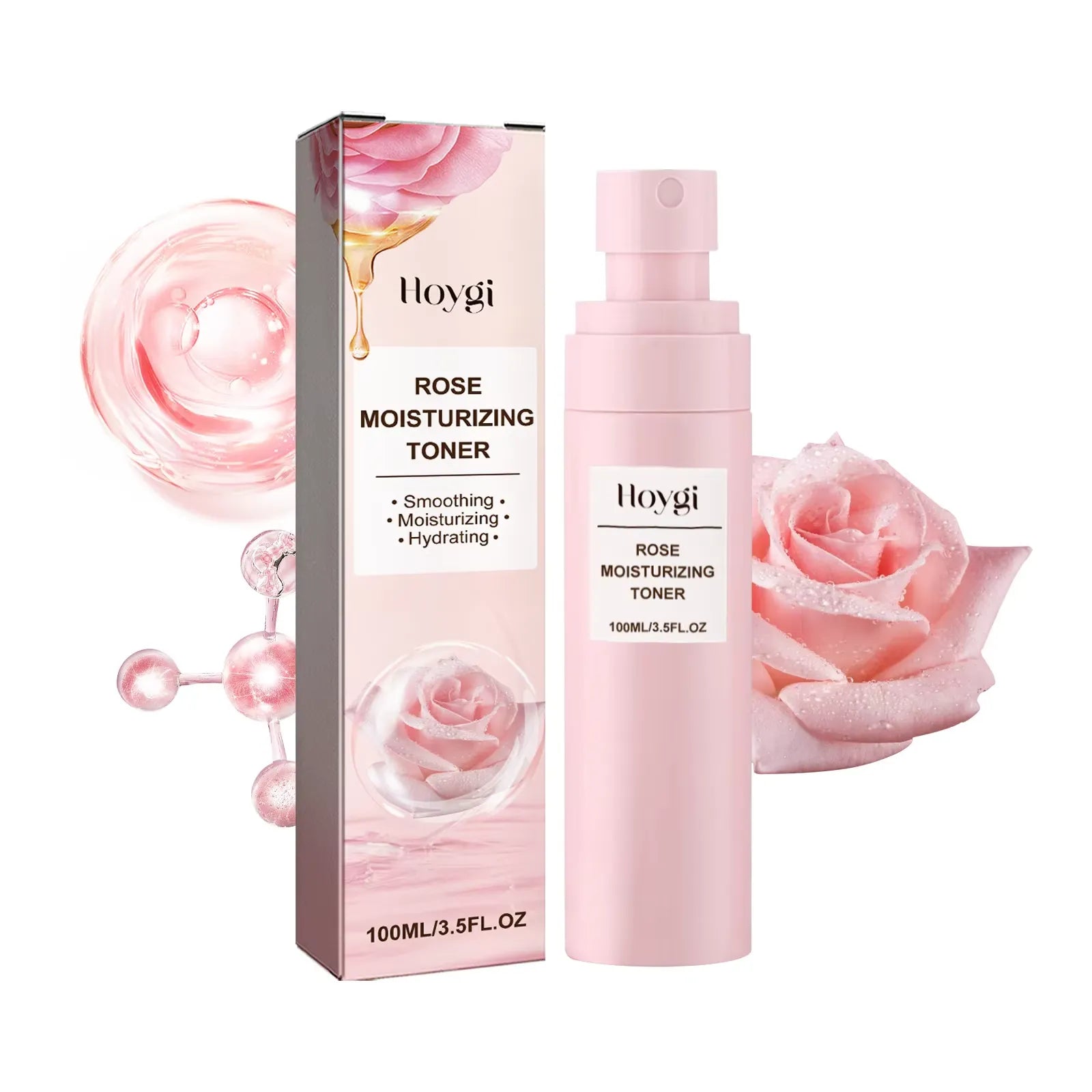 Hydrarose -Glühen - Feuchtigkeitsfeuchtigkeitsdauer für trockene, raue Hautpflege 1
