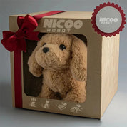 Interaktives Roboter-Hundespielzeug mit Bell- und Gehfunktion – Realistischer KI-Haustierhund für Kinder 0