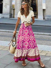 IZZY | Lång sommarkjol i retro boho-stil