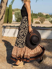 IZZY | Lång sommarkjol i retro boho-stil
