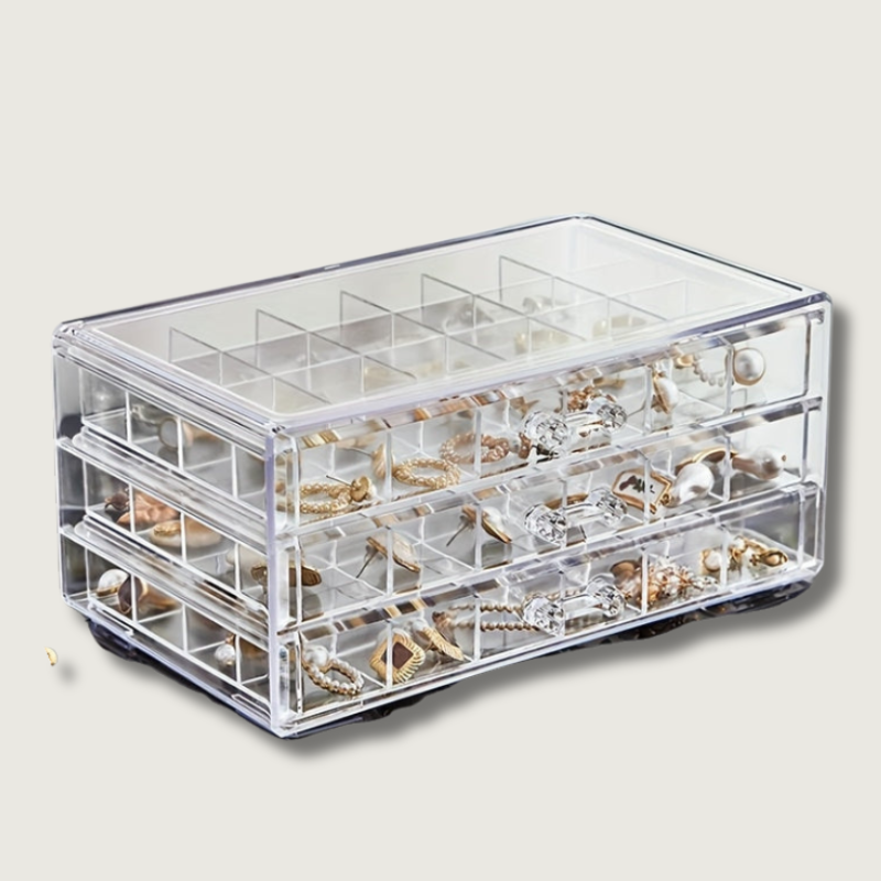 Jewelvault - 3 -Layer Ring & Ohrring Organizer 1