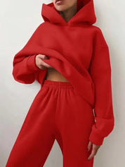 Clara | Gemütliches Damen-Sweatset mit Kapuze und Jogginghose