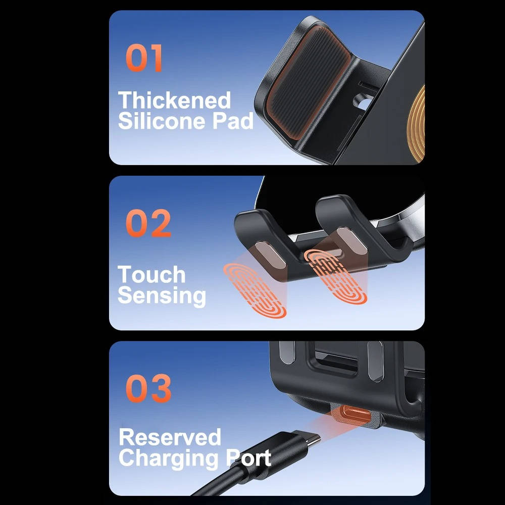 Kabelloses Autoladegerät mit Handyhalterung 4
