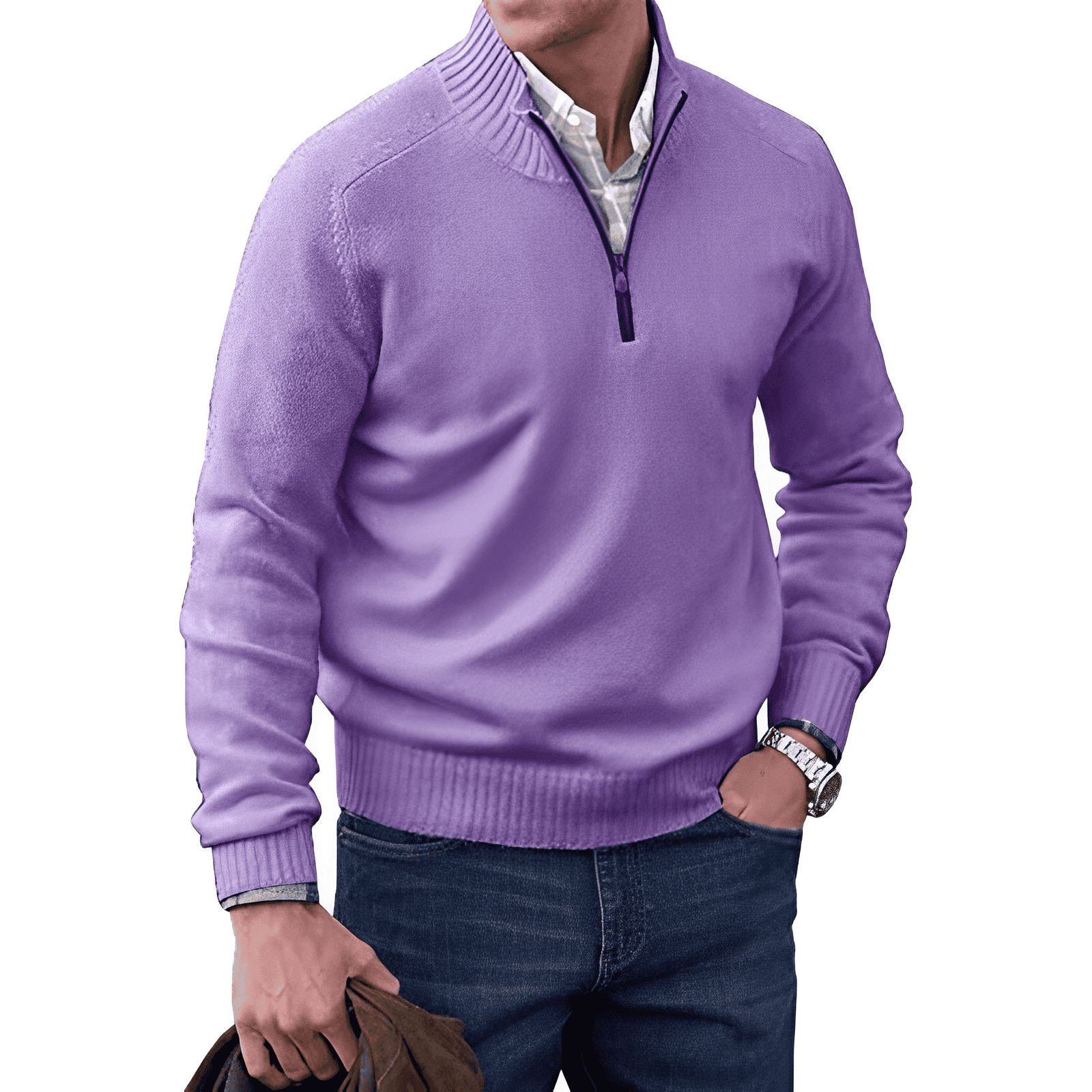Kaschmirpullover mit Reißverschluss - Mason 5