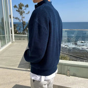 Klassischer Herrenpullover mit halbem Reißverschluss – Arthur 2