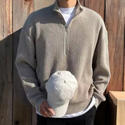 Klassischer Herrenpullover mit halbem Reißverschluss – Arthur 4