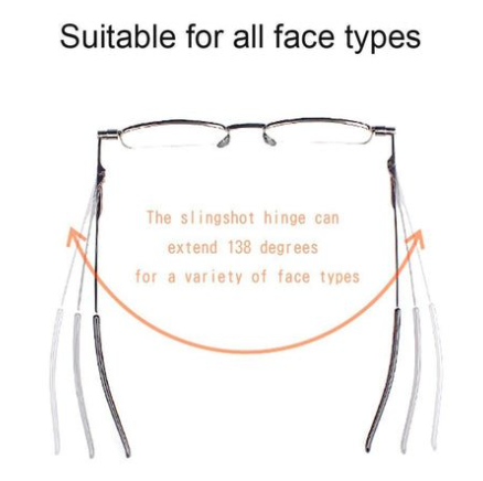 Kompakte Herren & Damen falten Lesebrille zusammen 4