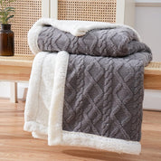 Kuscheldecke Sherpa Fleece Wende-Decke für Gemütlichkeit 1
