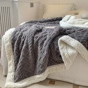 Kuscheldecke Sherpa Fleece Wende-Decke für Gemütlichkeit 2