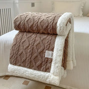 Kuscheldecke Sherpa Fleece Wende-Decke für Gemütlichkeit 4