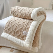 Kuscheldecke Sherpa Fleece Wende-Decke für Gemütlichkeit 5