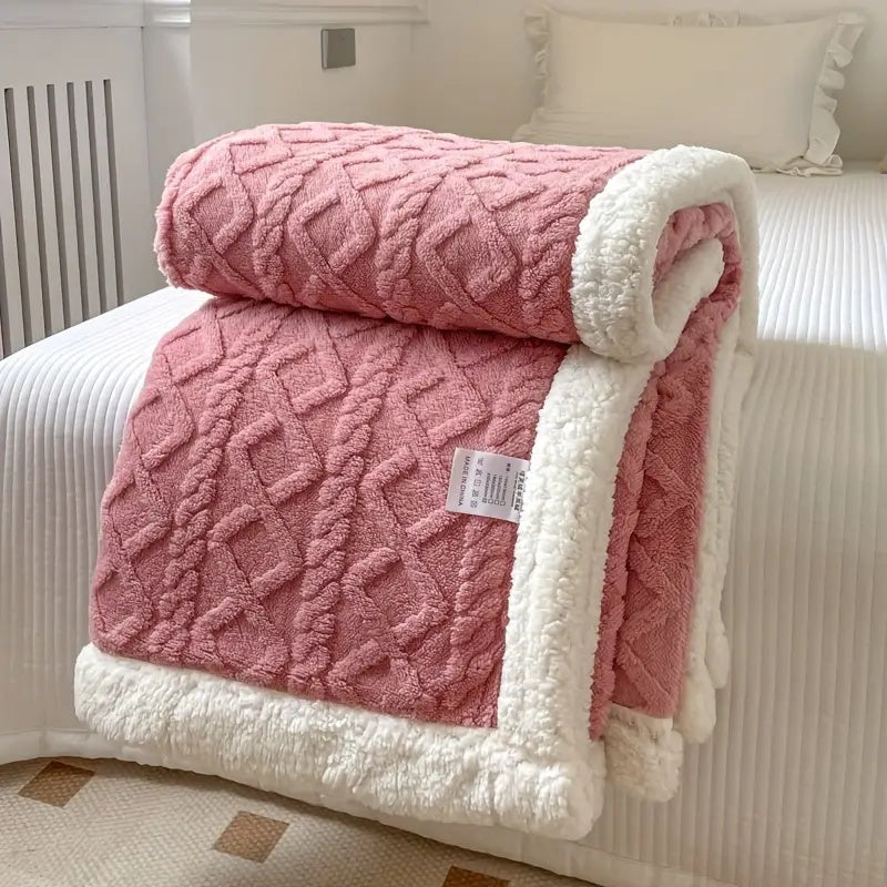 Kuscheldecke Sherpa Fleece Wende-Decke für Gemütlichkeit 7