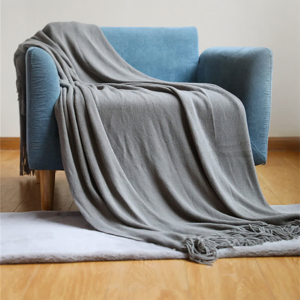 Kuscheldecke aus Grobstrick für Damen und Herren Weich Acryl 10
