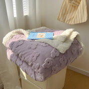 Kuscheldecke für Damen und Herren - Elegante und Bequeme Sherpa-Fleece-Decke 10