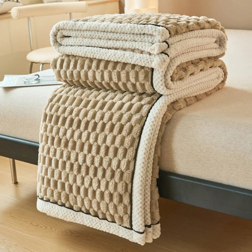 Kuscheldecke für Erwachsene Weich Atmungsaktiv Sherpa Fleece 150x200 cm 10