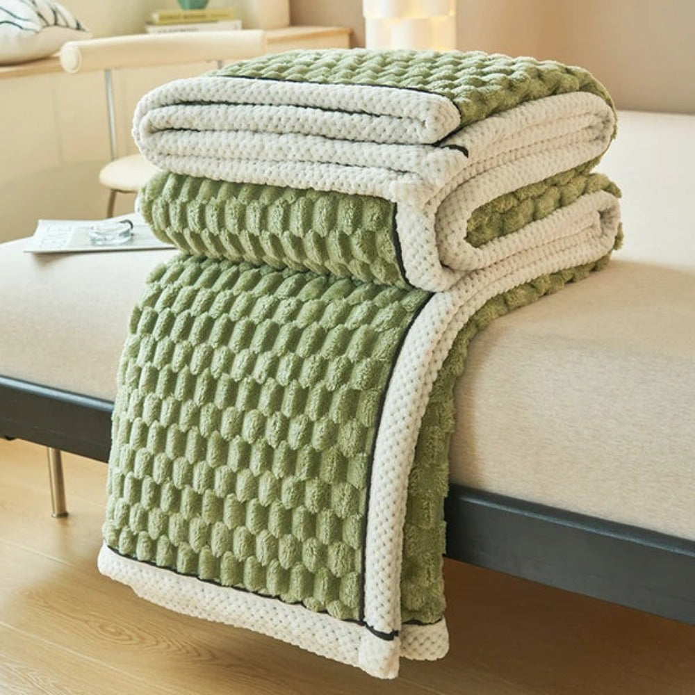 Kuscheldecke für Erwachsene Weich Atmungsaktiv Sherpa Fleece 150x200 cm 12