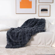 Kuschelige Fleece-Decke für Damen und Herren Luxuriöses Kunstfell Komfort 10