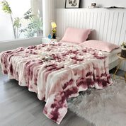 Kuschelige Fleece-Decke für Erwachsene mit einzigartigem Wellen-Tie-Dye-Muster 11
