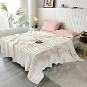 Kuschelige Fleece-Decke für Erwachsene mit einzigartigem Wellen-Tie-Dye-Muster 9