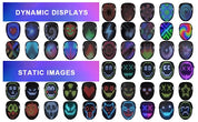 LED-Maske mit Gestenerkennung und 50 Mustern für Halloween und Cosplay 0