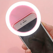 LED -Selfie -Ringlicht mit wiederaufladbarem Akku - Perfektes Kreislicht für Make -up und Fotografie, kompatibel mit Telefonen und Computern 1