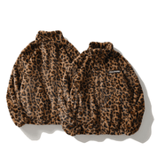Langarmjacke mit Leopardenmuster, Modemarke, lockeres Hip-Hop-Oberteil 0