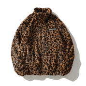 Langarmjacke mit Leopardenmuster, Modemarke, lockeres Hip-Hop-Oberteil 2