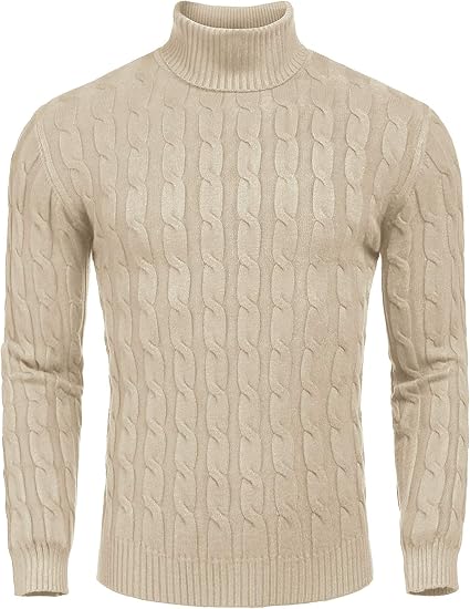 Lässiger gestrickter Rollkragenpullover für Herren - Sander 10
