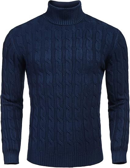 Lässiger gestrickter Rollkragenpullover für Herren - Sander 13