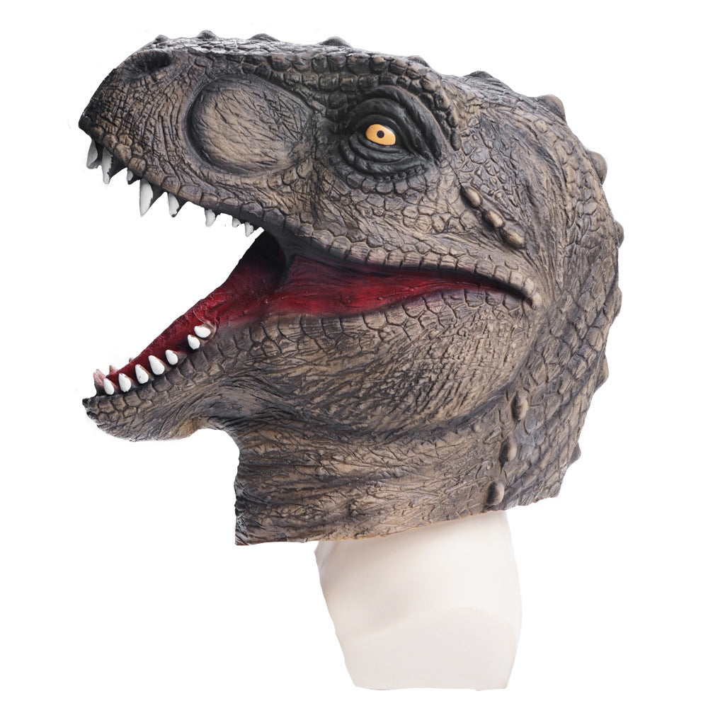 Latex Dinosaurier Maske Aktivität Party Schule Bühne Requisiten Leistung Tyrannosaurus Kopf Abdeckung 1