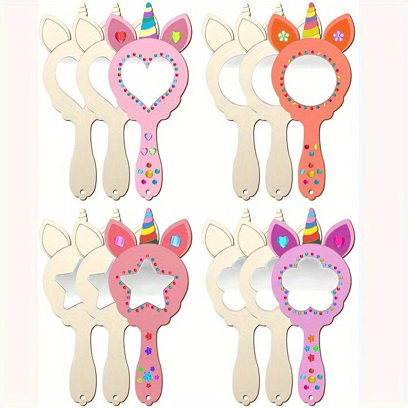 Launeyreflexionen - DIY -Einhornspiegel mit handgemaltem Design 0