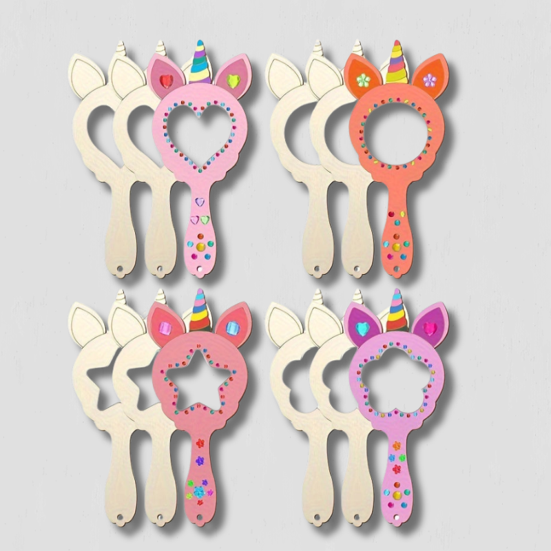 Launeyreflexionen - DIY -Einhornspiegel mit handgemaltem Design 1
