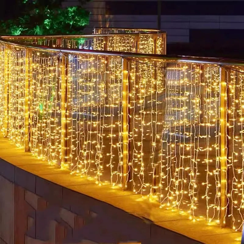 Lichterkranz | Solarbetriebene Eiszapfenbeleuchtung für die Außendekoration 2