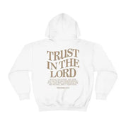 Gudomlig tröst | Förtroende för Herren Hoodie för kvinnor