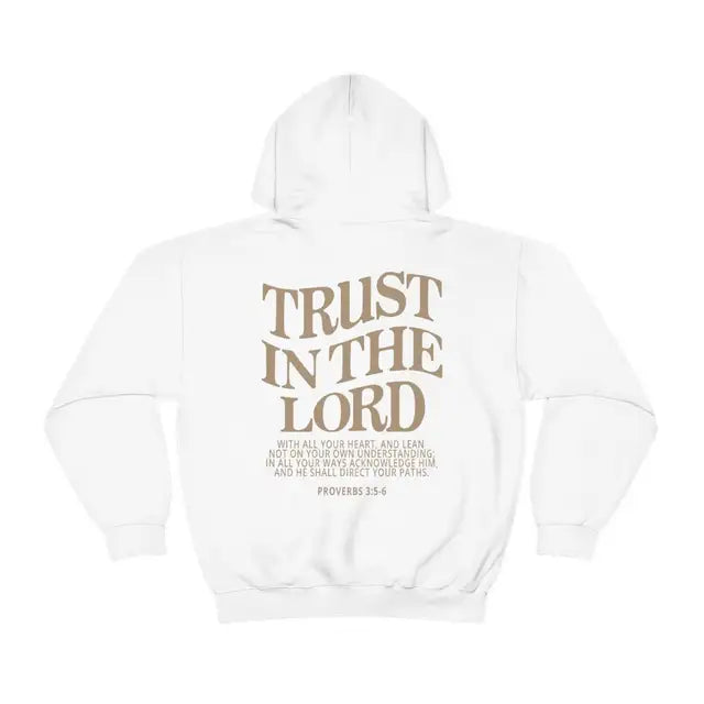 Gudomlig tröst | Förtroende för Herren Hoodie för kvinnor