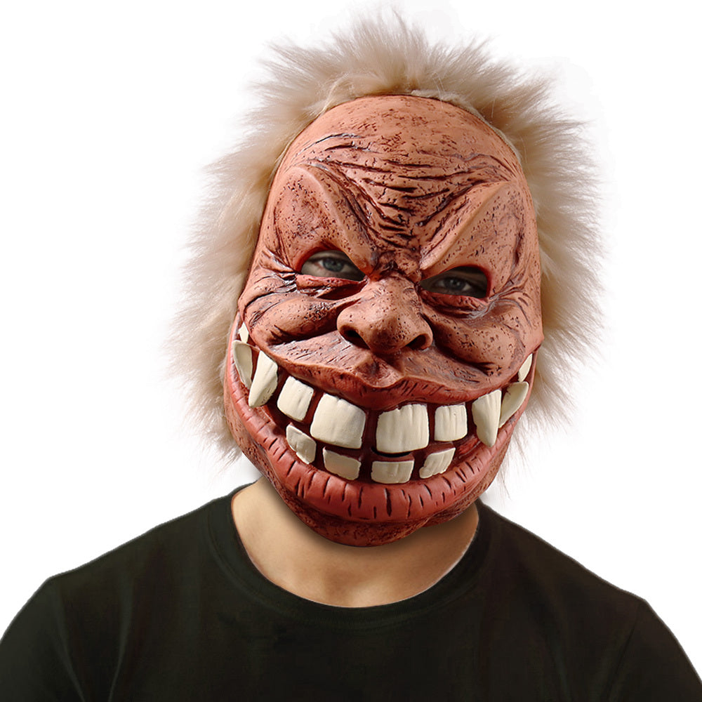 Lustige alte Mann Maske mit Hasenzähnen 2