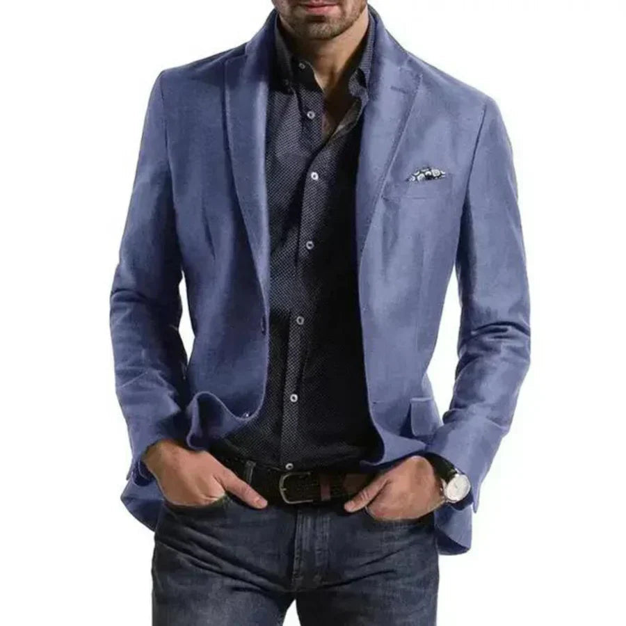 Männer Blazer Elegante Jacke mit Diamantmuster 2