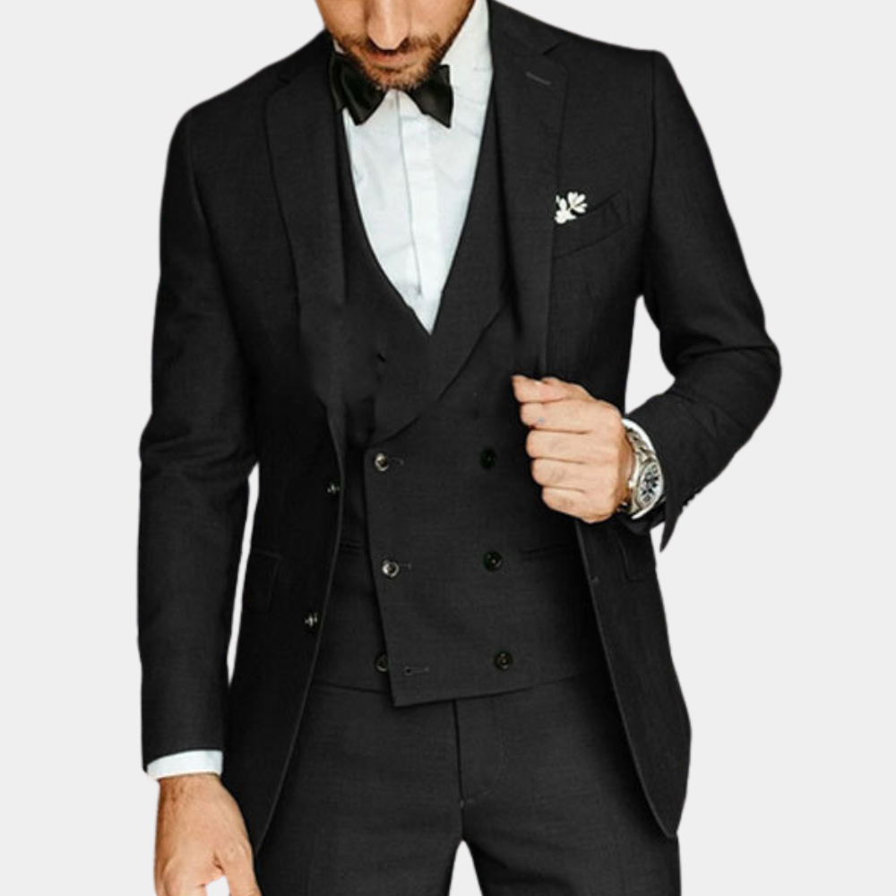 Männer eleganter skandinavisches Design 3-teiliger Anzugset 0