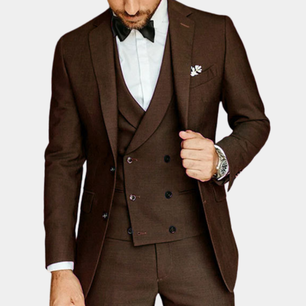 Männer eleganter skandinavisches Design 3-teiliger Anzugset 2