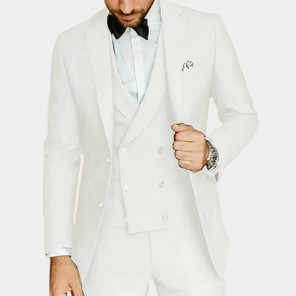 Männer eleganter skandinavisches Design 3-teiliger Anzugset 9
