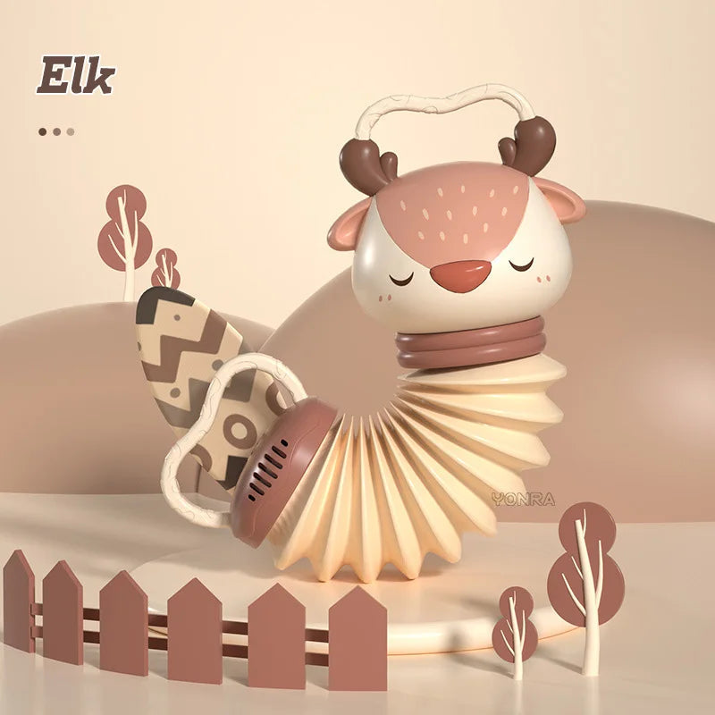 MelodyNest | Interaktives Baby-Akkordeonspielzeug – Bunte Rassel für frühes Lernen und Spielen 9