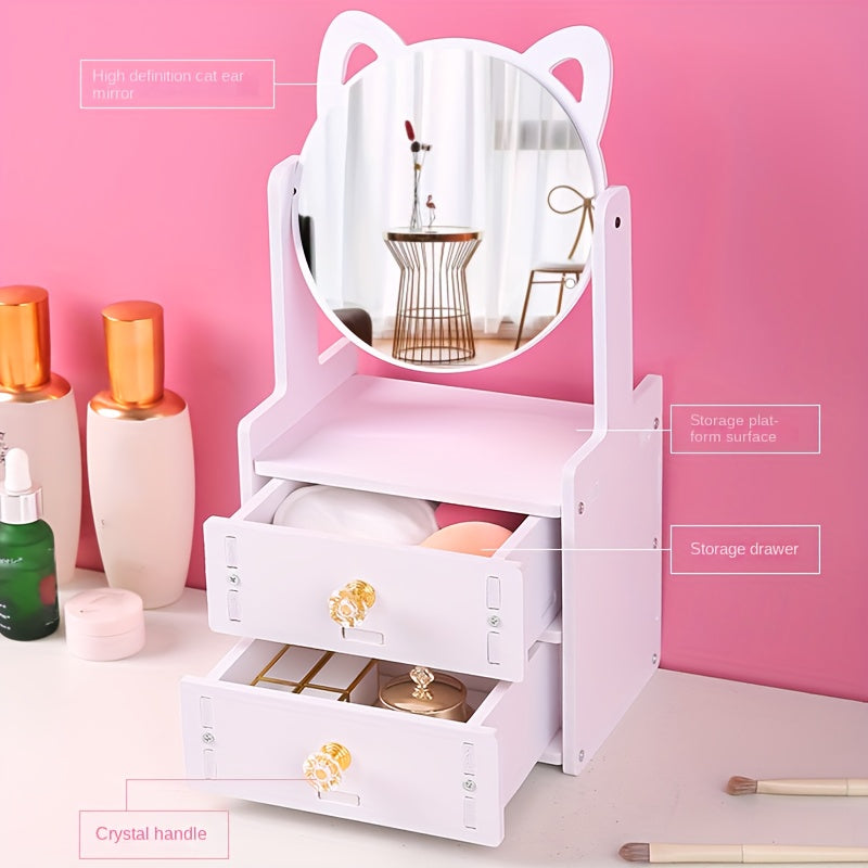 Meowglow - Katzenohr -Make -up -Spiegel mit Aufbewahrung 3