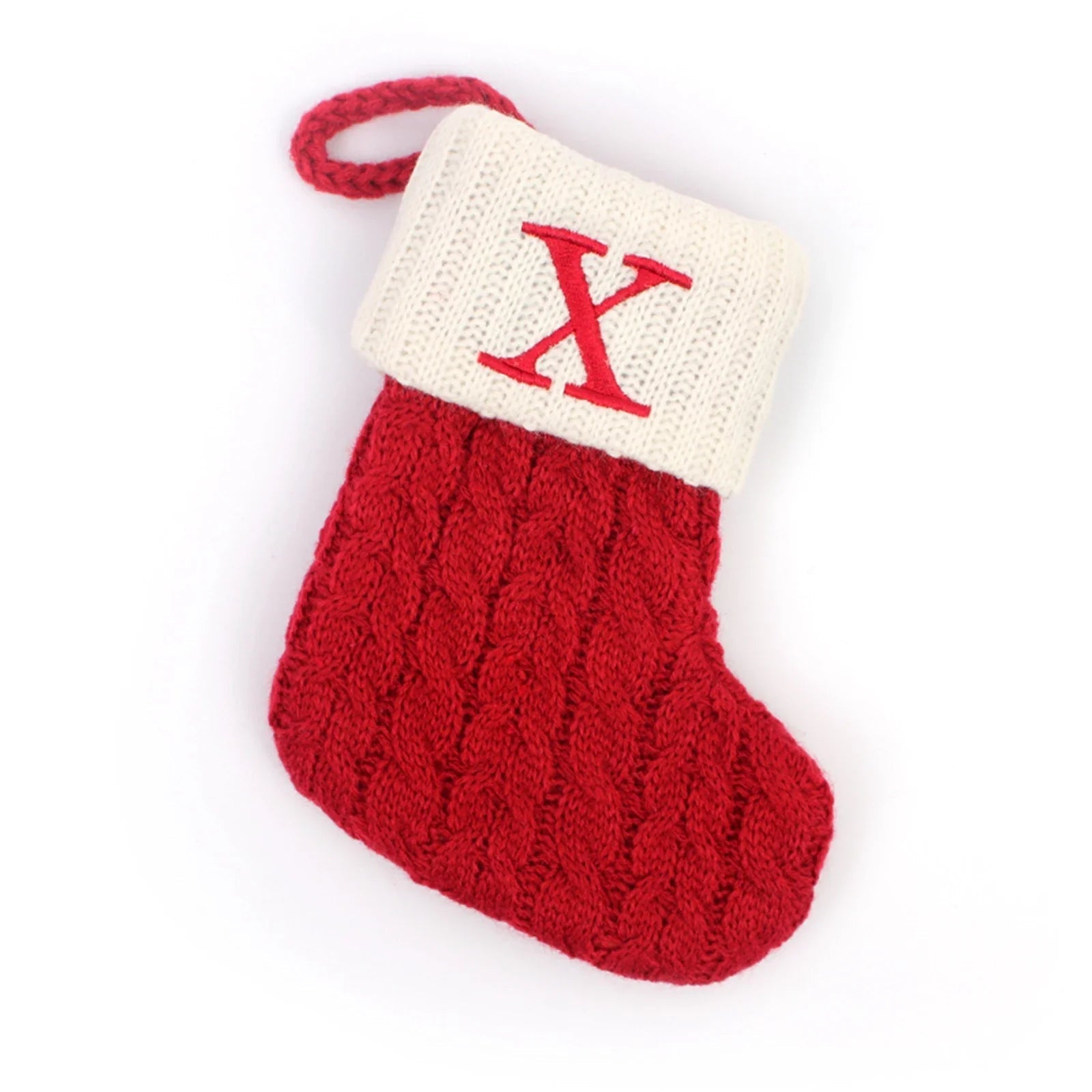 MerrySock – Nordischer Weihnachtsstrumpf mit weichem Plüschbündchen 26