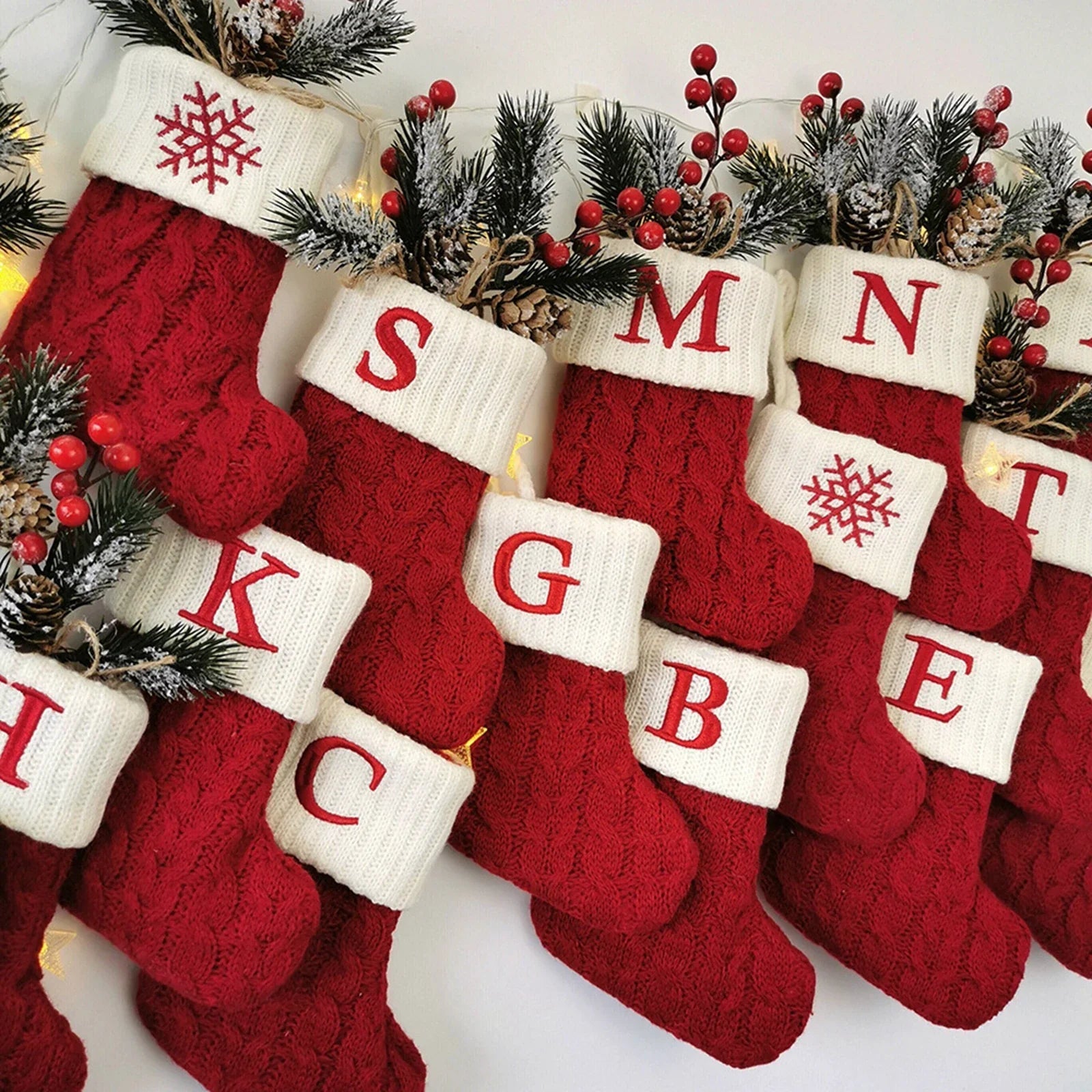MerrySock – Nordischer Weihnachtsstrumpf mit weichem Plüschbündchen 5