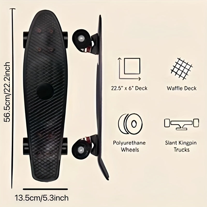 Mini Cruiser Skateboard – Kompakt, stylisch und für alle Fahrniveaus geeignet 2