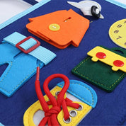 Montessori-Aktivitätsbuch für Kleinkinder von 2-5 Jahren – Interaktives Lernbuch mit Reißverschlüssen, Knöpfen, Schnüren und Übungen zur Feinmotorik 2